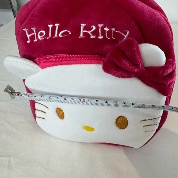 Hello Kitty Pink Backpack For Kids Lightweight Durable Plush Backpack - Picture 6 of 6